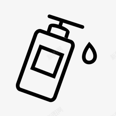 洗液瓶液体肥皂肥皂瓶图标图标