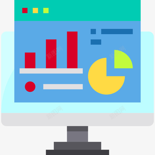 数据分析大数据41扁平图标svg_新图网 https://ixintu.com 大数据41 扁平 数据分析