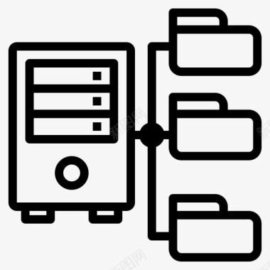 托管数据网络图标图标