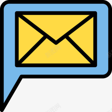 电子邮件营销团队5线性颜色图标图标