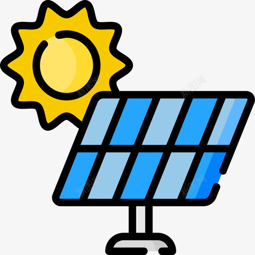太阳电池板地球母亲第四天线性颜色图标svg_新图网 https://ixintu.com 四天 地球 太阳 母亲 电池板 第四 线性 颜色