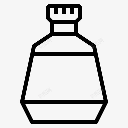 香水瓶和容器线性图标svg_新图网 https://ixintu.com 容器 线性 香水