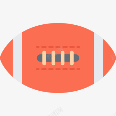 橄榄球运动器材13平板图标图标