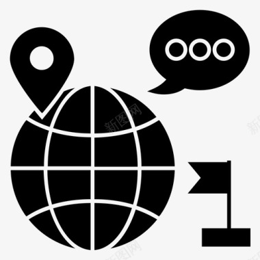 国际业务全球业务进出口图标图标