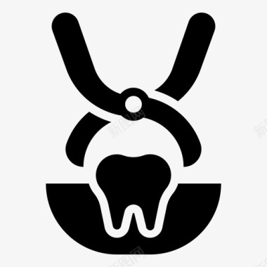 拔牙牙科护理牙医图标图标