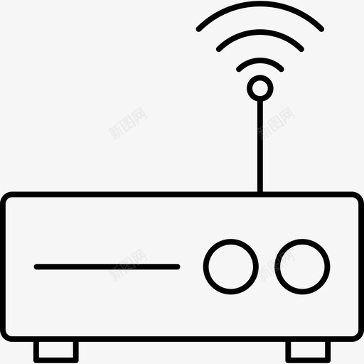 路由器调制解调器信号图标svg_新图网 https://ixintu.com wifi 信号 商业 图标 无线 调制解调器 路由器 金融