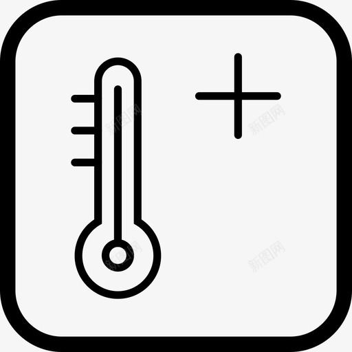 炎热夏天温度计图标svg_新图网 https://ixintu.com 夏天 天气 温度计 温暖 炎热