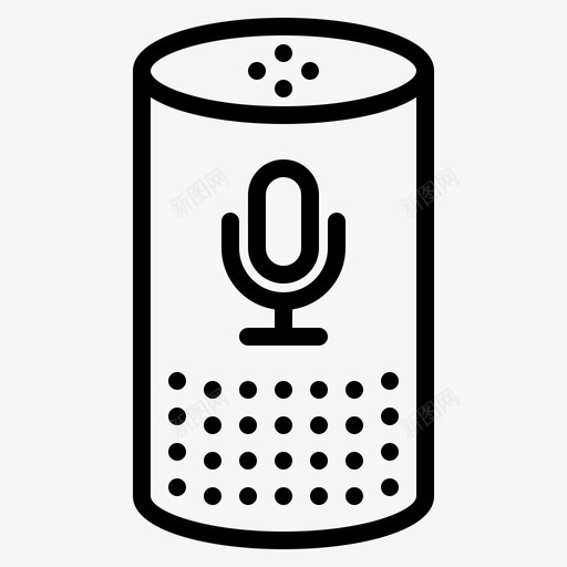 Homepod电子6线性图标svg_新图网 https://ixintu.com Homepod 电子 线性