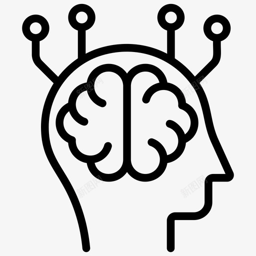 脑模拟思考创造性思维图标svg_新图网 https://ixintu.com 人工智能 创造性思维 向量 图标 思维 思考 模拟 横向 逻辑思维