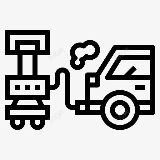 排放测试施工维修图标svg_新图网 https://ixintu.com 排放 施工 洗车 测试 维修 运输