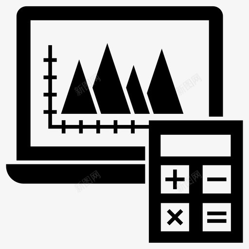 在线统计业务图表财务增长图标svg_新图网 https://ixintu.com 一组 业务 分析 利润 图表 在线 增长 字形 投资 统计 财务