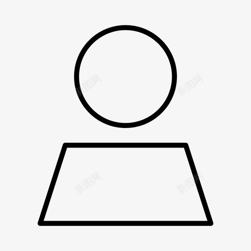头像数字档案人物图标svg_新图网 https://ixintu.com 人物 剪影 头像 数字档案