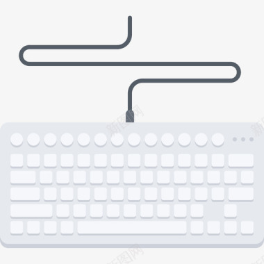 键盘电子60扁平图标图标