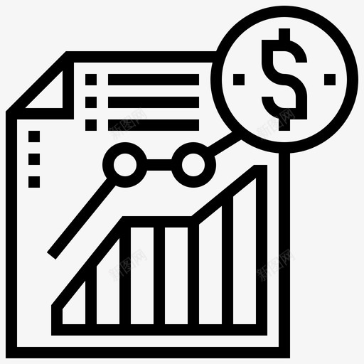 利润图表财务图标svg_新图网 https://ixintu.com 会计 利润 图表 报表 收入 财务