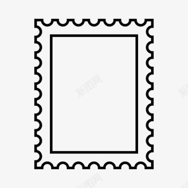 邮票相框信件图标图标