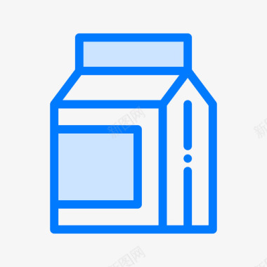 牛奶咖啡茶1蓝色图标图标