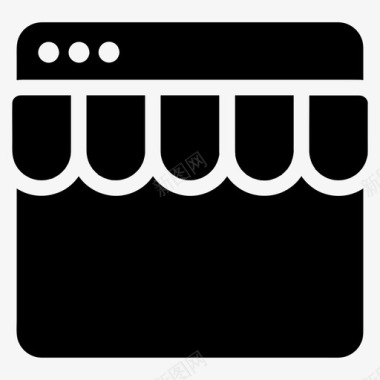 网上商店电子商务商店图标图标