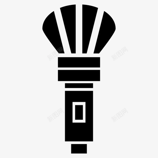 手电筒明亮的电的图标svg_新图网 https://ixintu.com 亮的 发光 手电筒 明亮 灯的 电的