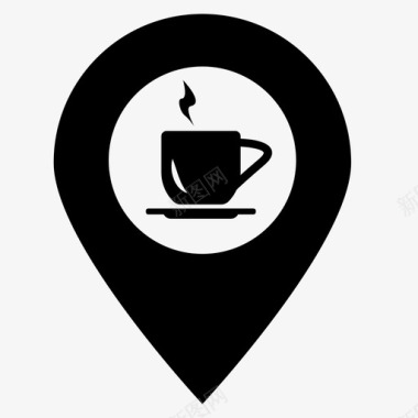 咖啡厅位置咖啡厅饮料图标图标