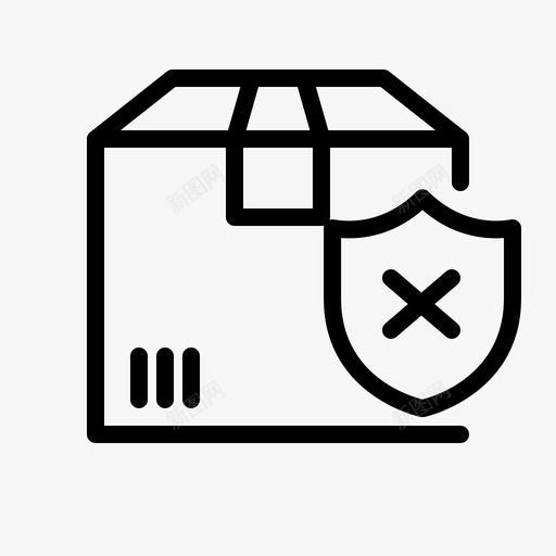 不安全包装货物交货图标svg_新图网 https://ixintu.com 不安全 交货 包装 概述 装运 货物 远征