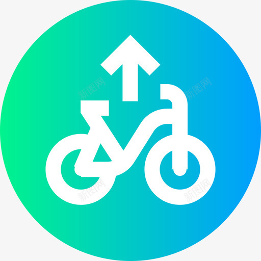 自行车道公共交通7环形图标svg_新图网 https://ixintu.com 交通 公共 环形 自行车 行车道