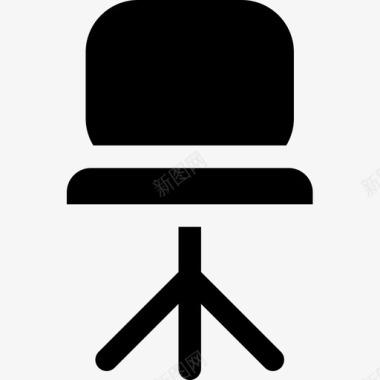 椅子家具125填充图标图标