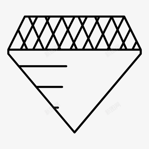 钻石珍珠财产图标svg_新图网 https://ixintu.com 图标 珍珠 财产 财富 钻石 风格