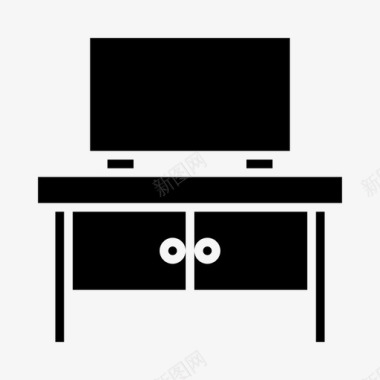 电脑商务办公桌图标图标