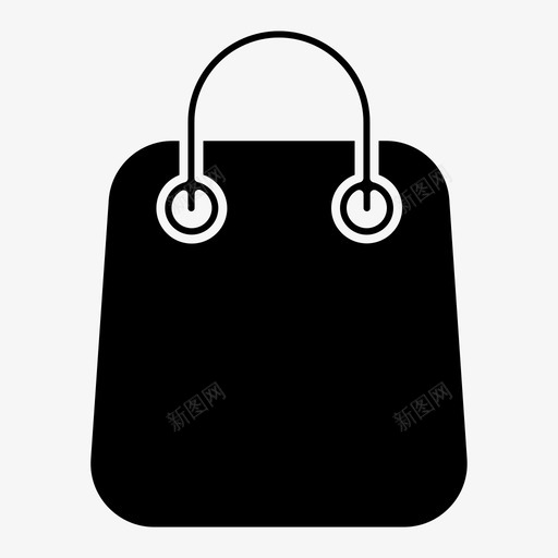 购物袋购买办公字形4图标svg_新图网 https://ixintu.com 办公 字形 购买 购物袋