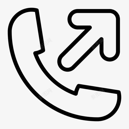 拨出电话联系人电话图标svg_新图网 https://ixintu.com 图标 大纲 拨出 活动 电话 联系人 设置
