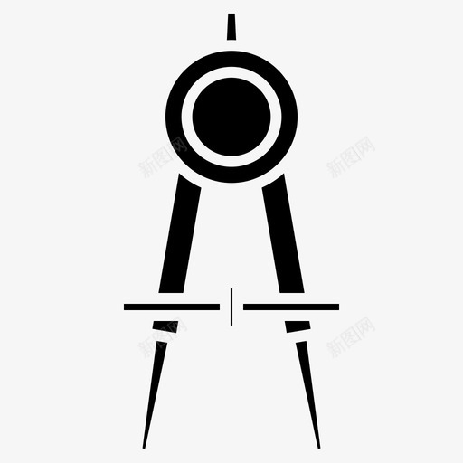 罗盘76学校实心图标svg_新图网 https://ixintu.com 学校 实心 罗盘