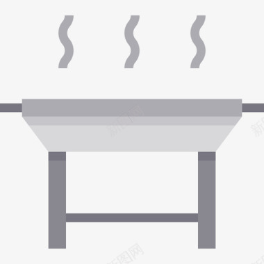 烤架厨房71扁平图标图标