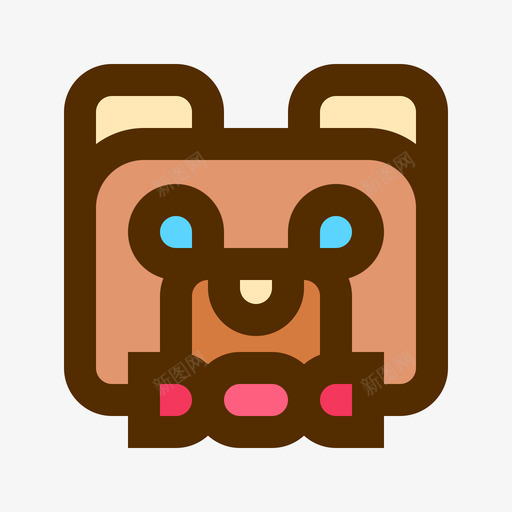 泰迪熊玩具42线性颜色图标svg_新图网 https://ixintu.com 泰迪 玩具 线性 颜色