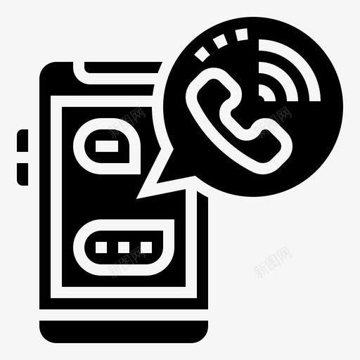 呼叫通信联系人图标svg_新图网 https://ixintu.com 呼叫 拨号 电话 社交媒体 联系人 通信