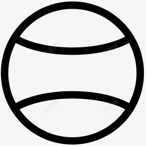 截击球板球橡皮球图标svg_新图网 https://ixintu.com 一般图标 截击球 板球 橡皮球