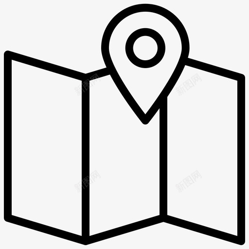 谷歌地图方向位置图标svg_新图网 https://ixintu.com 3部 位置 地图 媒体 导航 方向 混合 谷歌