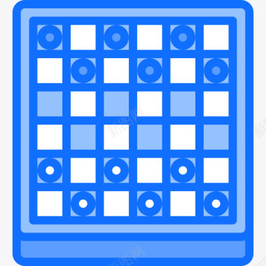 跳棋赌场68蓝色图标图标