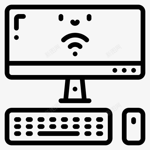 计算机通信设备图标svg_新图网 https://ixintu.com 互联网 网络 计算机 设备 通信