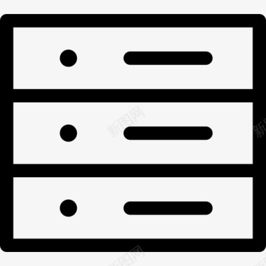 托管数据库网络服务器图标图标