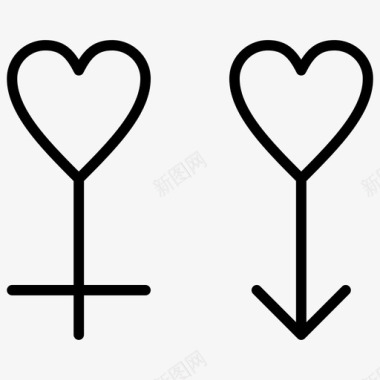 性别女性爱情图标图标