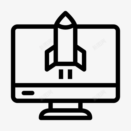 启动增强计算机图标svg_新图网 https://ixintu.com lcd 加速 启动 增强 屏幕 计算机 项目管理线字形