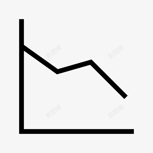 折线图图表下降趋势图标svg_新图网 https://ixintu.com 下降 图表 字形 形图 折线 损失 线图 趋势