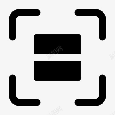 条码扫描器qr电子商务ui字形图标图标