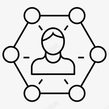 用户连接业务网络联系系统图标图标