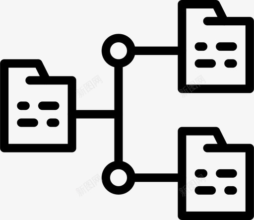 文件传输技术94线性图标svg_新图网 https://ixintu.com 传输 技术 文件 线性