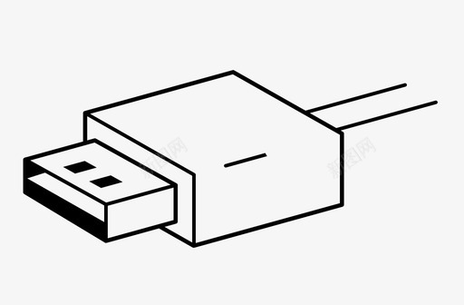 usb线数据输入图标svg_新图网 https://ixintu.com usb 技术 数据 输入