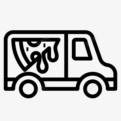 披萨送货汽车食品图标svg_新图网 https://ixintu.com 披萨 服务 汽车 送货 送餐 食品