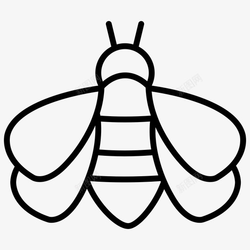 大黄蜂昆虫31线状图标svg_新图网 https://ixintu.com 大黄蜂 昆虫 线状