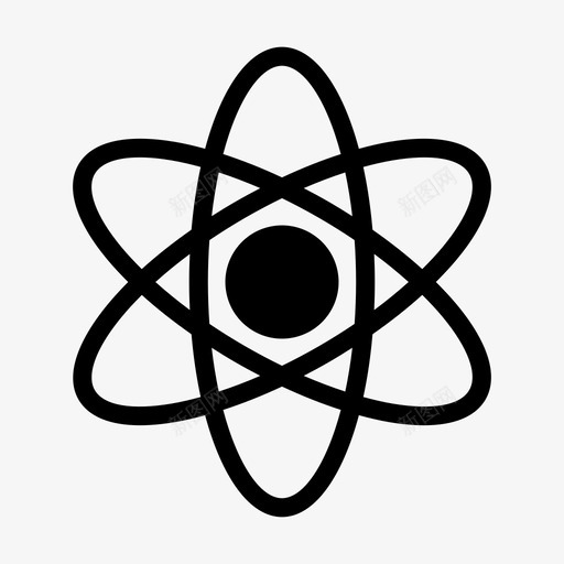 原子教育分子图标svg_新图网 https://ixintu.com 分子 原子 在线教育 字形 教育 科学