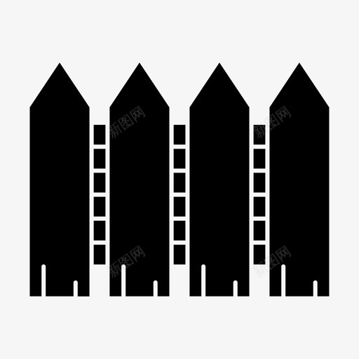 篱笆方块封锁图标svg_新图网 https://ixintu.com 假日和冒险雕文 封锁 方块 木制 篱笆 防御